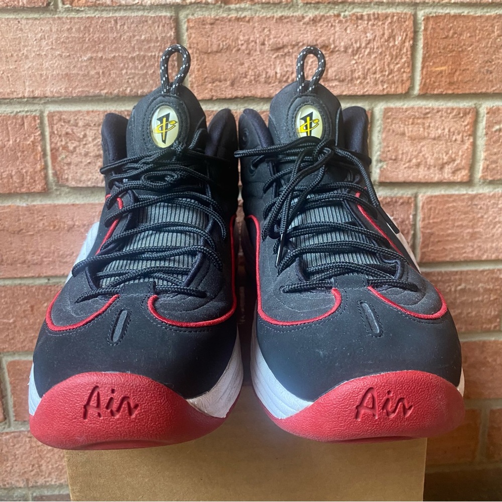 Nike Air Penny II 2 US 11.5 Miami Heat Basketball Sneakers Shoes 2016 333886-002